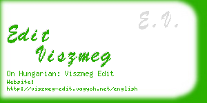 edit viszmeg business card